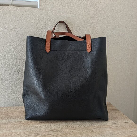 Madewell The Transport Black Leather Tote - Picture 4 of 9